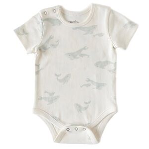 Pehr Short Sleeve Whale Onesie 0-3 months